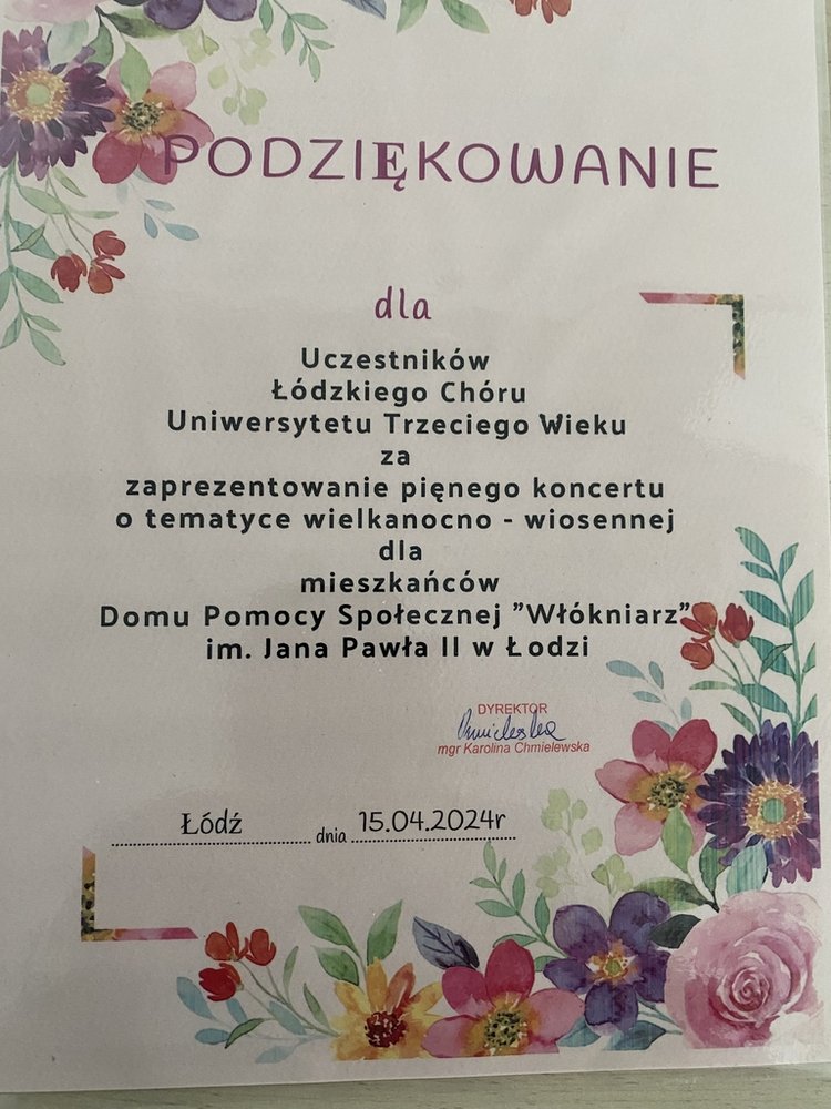 Podziękowanie