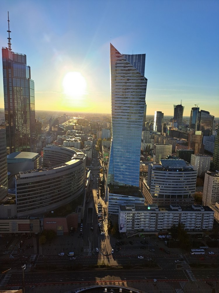 Widok z 30 piętra PKiN